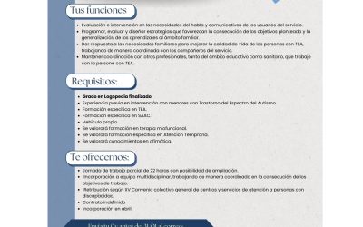 Oferta de empleo-Logopeda